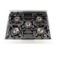 FORNO Capriasca 30" 4.32 cu. ft. Dual Fuel Range with 5 Italian Burners in Stainless Steel, FFSGS6187-30