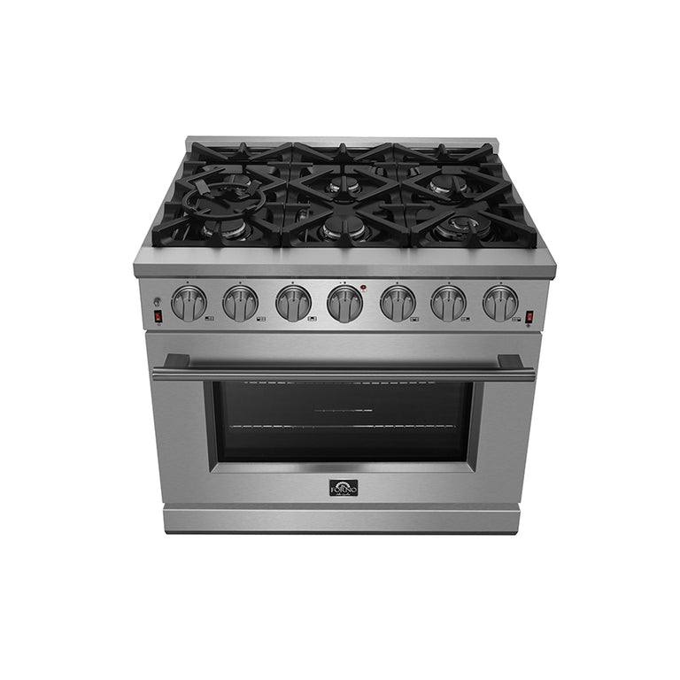 Forno 36″ Freestanding Gas Range with 6 Burners, FFSGS6239-36