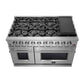 FORNO Massimo 48″ 6.58 cu. ft. Freestanding Gas Range with 8 Burners, FFSGS6239-48