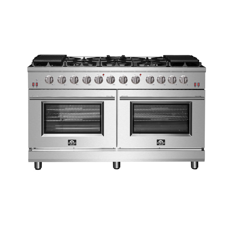 Forno 60″ Freestanding Gas Range with 10 Burners, FFSGS6239-60