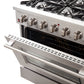 FORNO Galiano 36" 5.36 cu. ft. Gas Range with 6 Italian Burners in Stainless Steel, FFSGS6244-36