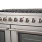 FORNO Galiano 48" 6.58 cu. ft. Gas Range with 8 Italian Burners in Stainless Steel, FFSGS6244-48