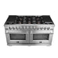 FORNO Capriasca 60″ 8.64 cu. ft. Gas Range with 10 Italian Burners in Stainless Steel, FFSGS6260-60