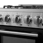 FORNO Lamazze 20" 2.05 cu. ft. Freestanding Gas Range with 4 Sealed Burners in Stainless Steel, FFSGS6265-20