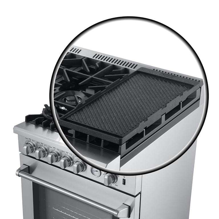 Forno 30" Gas Range with 5 Sealed Burners, Air Fryer and Griddle, FFSGS6276-30