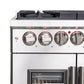FORNO Massimo 30″ 4.32 cu. ft. Freestanding French Door Dual Fuel Range with 5 Burners, FFSGS6325-30