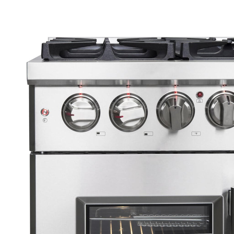 Forno 36″ Freestanding French Door Dual Fuel Range with 6 Burners, FFSGS6325-36