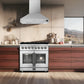 FORNO Massimo 36" 5.36 cu. ft. Freestanding French Door Dual Fuel Range with 6 Burners, FFSGS6325-36