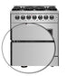 FORNO Galiano 30" 4.32 cu. ft. Dual Fuel Range with French Door in Stainless Steel, FFSGS6356-30
