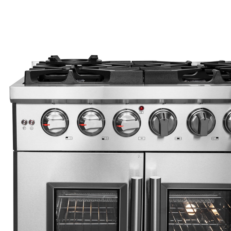 Forno 30″ Freestanding French Door Gas Range with 5 Burners, FFSGS6439-30