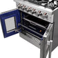 FORNO Massimo 30″ 4.32 cu. ft. Freestanding French Door Gas Range with 5 Burners, FFSGS6439-30