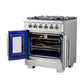FORNO Capriasca 30" 4.32 cu. ft. Professional Gas Range with French Door and 5 Sealed Burners, FFSGS6460-30