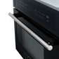 FORNO Espresso Oliena 30" 1.6 cu. ft. Built-In Microwave Oven in Black with Silver Handles, FMWDR3093-30BLK