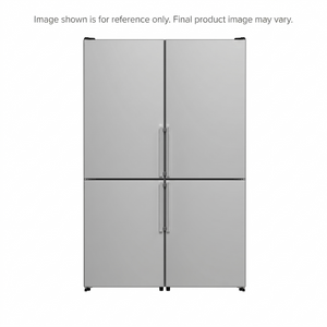 FORNO Custodia 46.8" 20.6 cu. ft. Refrigerator with Bottom Freezer and Ice Maker in Stainless Steel, FFFFD1766-48S