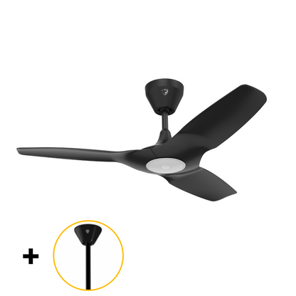 Big Ass Fans Haiku L 44" Ceiling Fan in Black with 34.8" Downrod Accessory