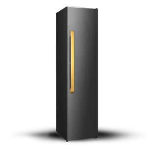 Induction Hardware 24-Inch Refrigerator Built-In Column with Water Dispenser, Black Stainless Steel, RFC-24-BS-ORION