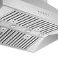 FORNO Coppito 36" 1,200 CFM Island Range Hood in Stainless Steel, FRHIS5129-36