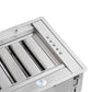 FORNO Frassanito 48" 900 CFM Recessed Range Hood with Baffle Filters, FRHRE5346-48