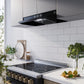 FORNO Cappa 30" 200 CFM Compact Under Cabinet Convertible Range Hood in Black, FRHUC5200-30BLK