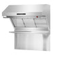 FORNO Savona 36" 1,200 CFM Wall Mount Range Hood with Back Splash and Baffle Filters, FRHWM5029-36