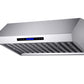 FORNO Palazzo 36'' 500 CFM Wall Mount Range Hood in Stainless Steel, FRHWM5030-36