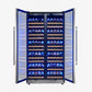 FORNO Vernazza 40" 25.07 cu.ft. 166 Bottle Dual Zone Wine Cooler in Stainless Steel, FWCDR6642-40S