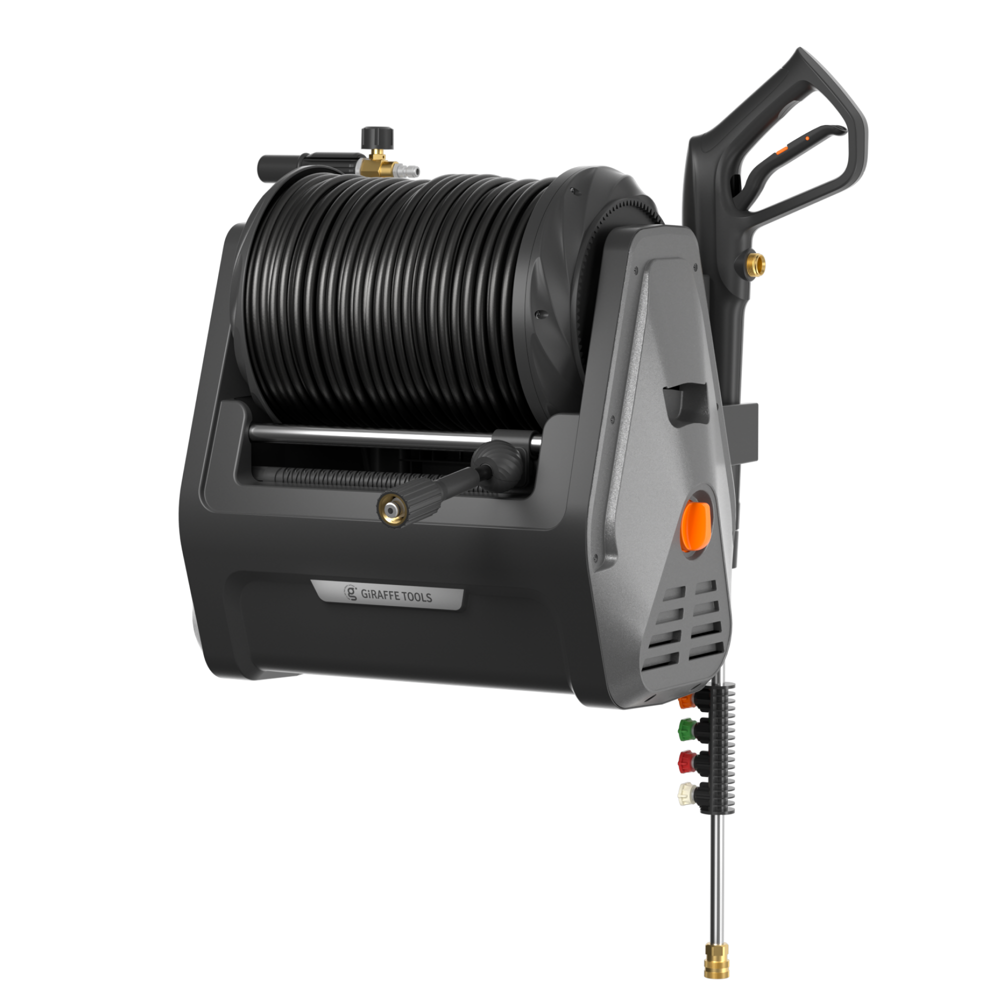 Giraffe Tools Grandfalls Retractable Pressure Washer