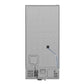 FORNO Espresso Milano 62" 34.4 cu. ft. Side-By-Side Refrigerator with Ice Maker in Black with Silver Accents, FFFFD1787-60BLK