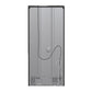 FORNO Espresso Gallipoli 30" 17.5 Cu. Ft. Refrigerator with Ice Maker in Black with Antique Brass Handles, FFFFD1974-31BLK