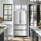FORNO Moena 40" 19.2 cu. ft. French Door Built-In Refrigerator in Stainless Steel with Ice Maker and Modern Trim Kit, FFRBI1820-40MG