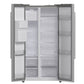 FORNO Salerno 36" 20 cu. ft. Side-by-Side Built-In Refrigerator with Water and Ice Dispenser, FFRBI1844-36SB