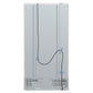 FORNO Espresso Salerno 36" 20 cu. ft. Side-By-Side Refrigerator with Water and Ice Dispenser in White with Silver Handles