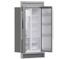 FORNO Salerno 40" 20 cu. ft. Side-by-Side Built-In Refrigerator with Water and Ice Dispenser and Grill Trim Kit, FFRBI1844-40SG