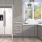 FORNO Salerno 40" 20 cu. ft. Side-by-Side Built-In Refrigerator with Water and Ice Dispenser and Grill Trim Kit, FFRBI1844-40SG