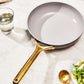 Caraway Fry Pan in Black with Gold Handle