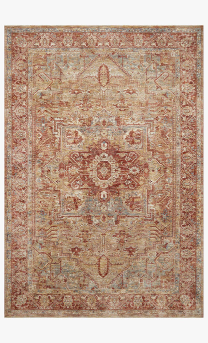 Loloi Gaia GAA-01 Gold / Brick area rug - image 1