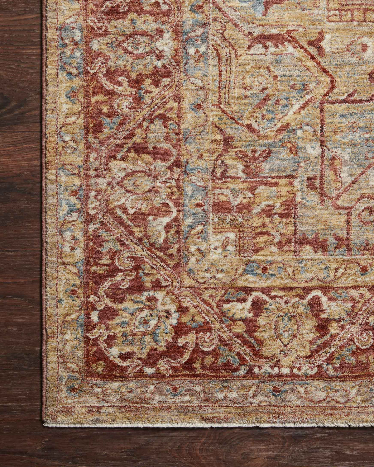Loloi Gaia GAA-01 Gold / Brick area rug - image 3