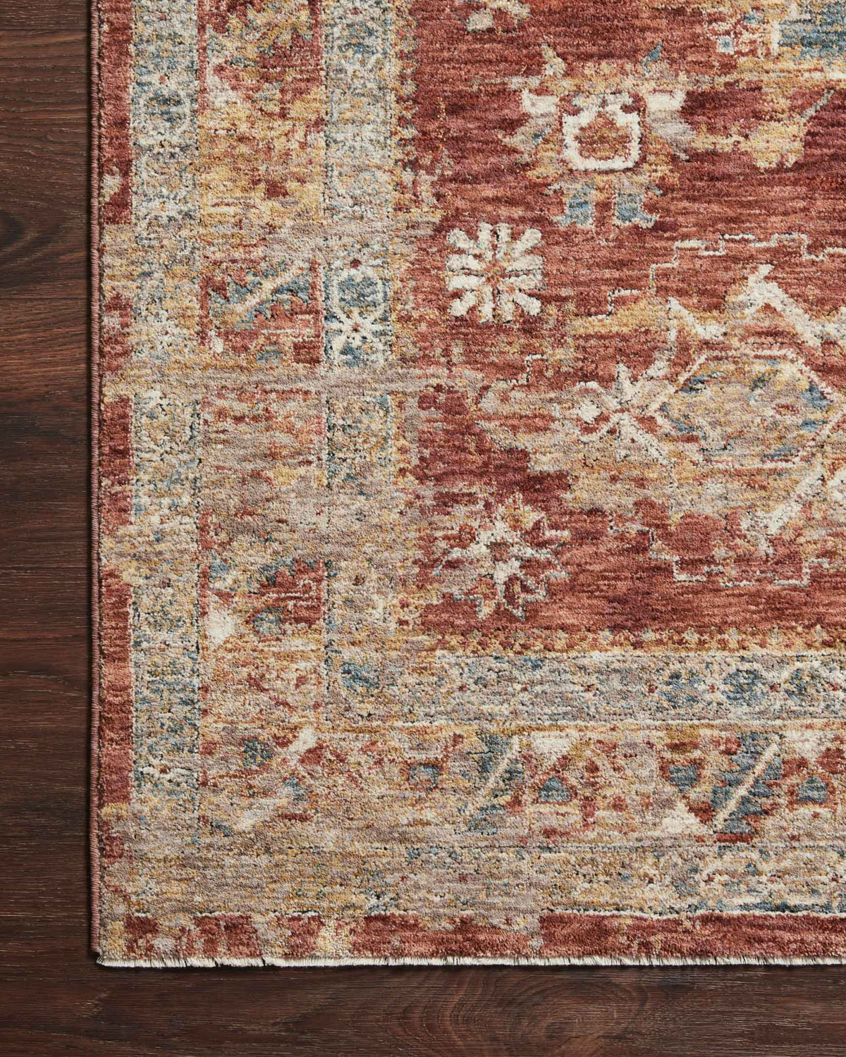 Loloi Gaia GAA-02 Gold / Brick area rug - image 3
