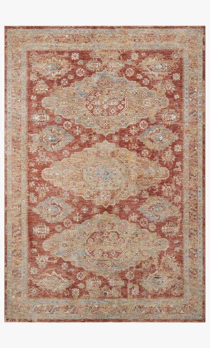 Loloi Gaia GAA-02 Gold / Brick area rug - image 1