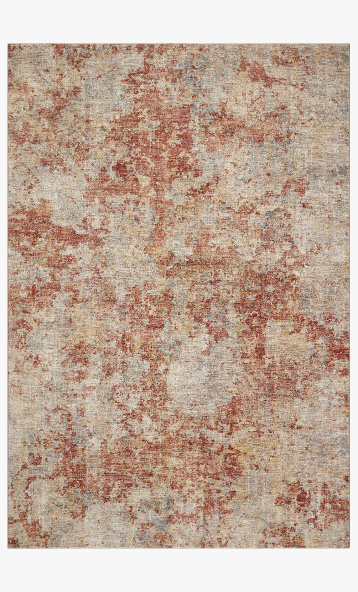 Loloi Gaia GAA-03 Taupe / Brick area rug - image 1