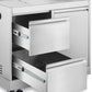 Cosmo Newport Collection 32-Inch Freestanding Outdoor Grill Cabinet with Propane Tank Storage and 2 Drawers, Stainless Steel, COS-GCN323SS