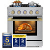 HausPro Range 30" - Satin Brass