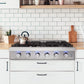 Cosmo 36" Slide-In Counter Gas Cooktop with 6 Sealed Italian Burners, COS-GRT366