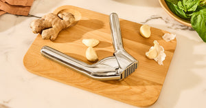 Caraway Stainless Steel Garlic Press