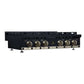 FORNO Ambassador Valente 36" Gas Cooktop, 6 Sealed Burners with Dual Ring Burner, Cast Iron Grates in Black with Antique Brass Accents and Copper Rivet Trim, FCTGS5799-36CPBLK