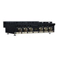 FORNO Ambassador Valente 36" Gas Cooktop, 6 Sealed Burners with Dual Ring Burner, Cast Iron Grates in Black with Antique Brass Accents and Copper Rivet Trim, FCTGS5799-36CPBLK