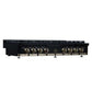 FORNO Ambassador Valente 48" Gas Cooktop, 8 Sealed Burners with 2 Dual Ring Burners, Cast Iron Grates in Black with Antique Brass Accents and Copper Rivet Trim, FCTGS5799-48CPBLK