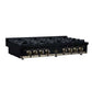 FORNO Ambassador Valente 48" Gas Cooktop, 8 Sealed Burners with 2 Dual Ring Burners, Cast Iron Grates in Black with Antique Brass Accents and Copper Rivet Trim, FCTGS5799-48CPBLK
