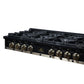 FORNO Ambassador Valente 48" Gas Cooktop, 8 Sealed Burners with 2 Dual Ring Burners, Cast Iron Grates in Black with Antique Brass Accents and Copper Rivet Trim, FCTGS5799-48CPBLK