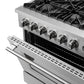 FORNO Marco 36" 5.36 cu.ft. Gas Range with 6 Burners and Built-In Temperature Gauge, FFSGS6277-36